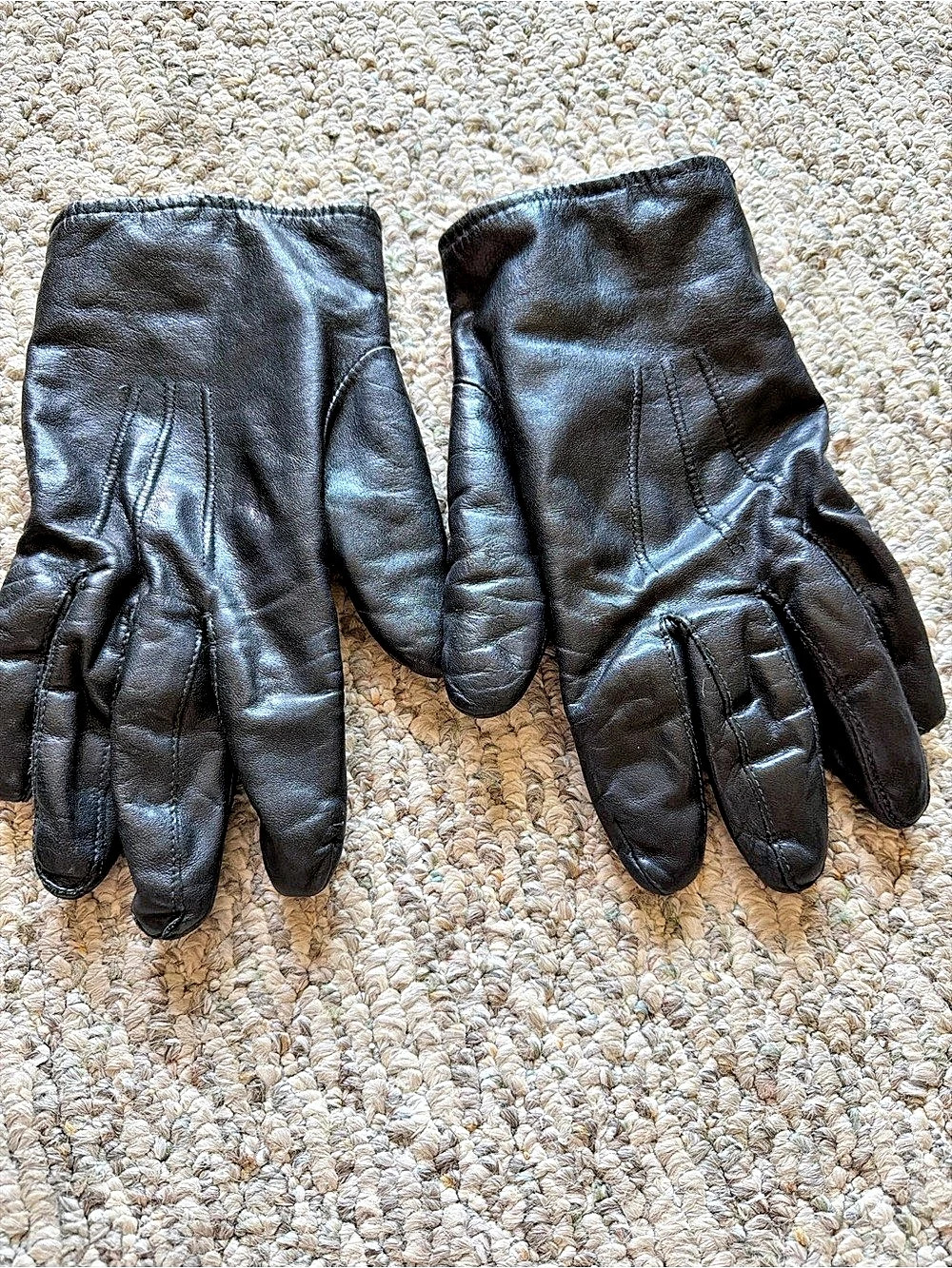 Black Lined Gloves